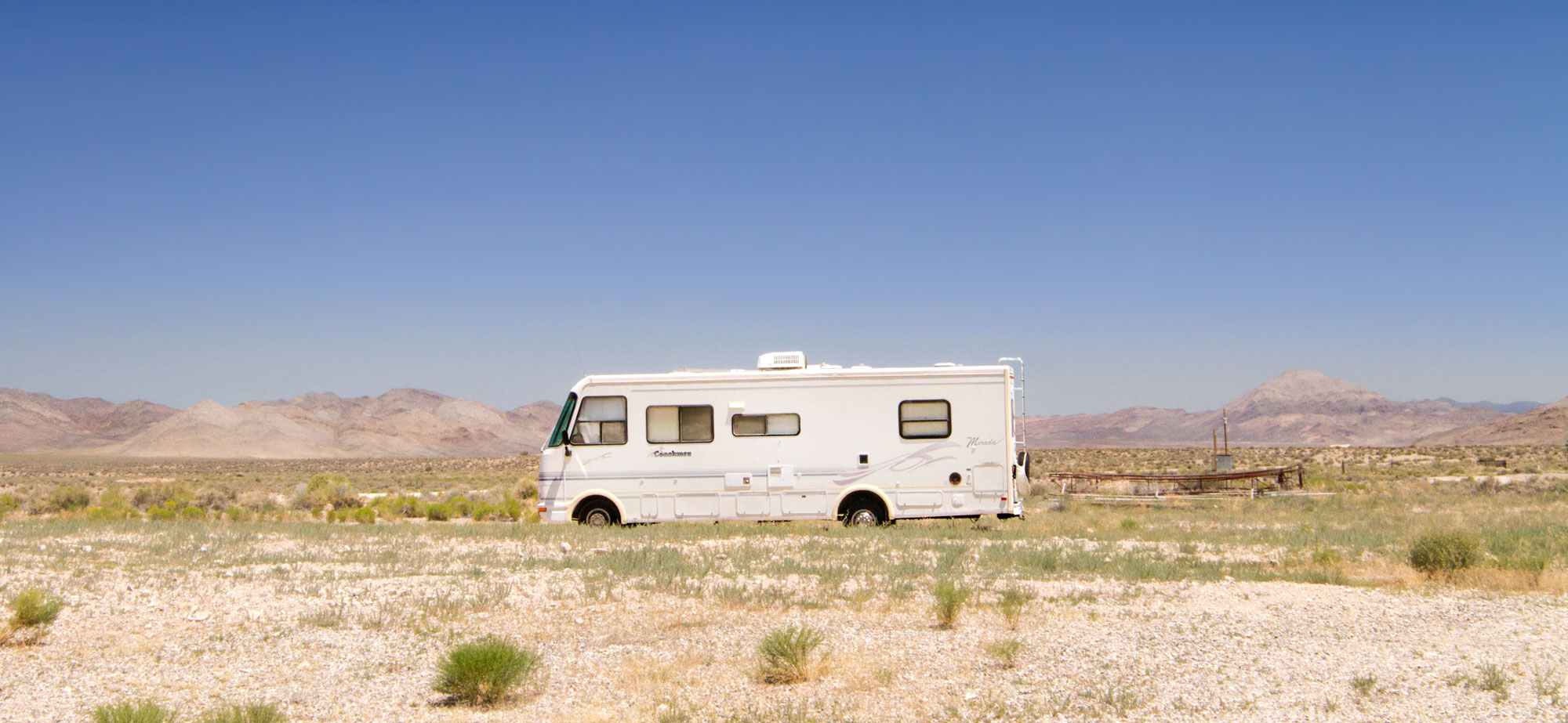 RV in the desert
