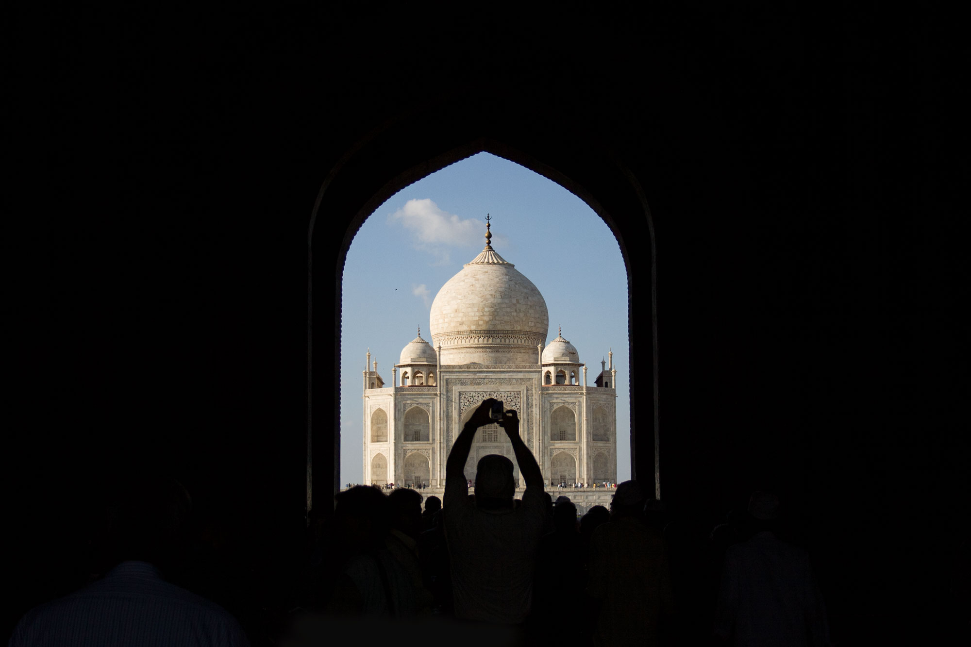 People taking pictures of each other