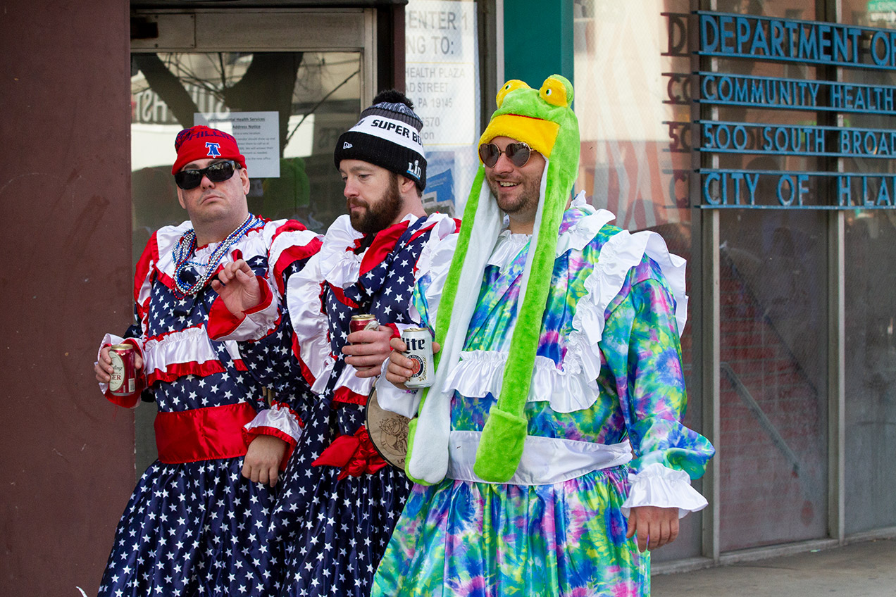 Mummers on parade