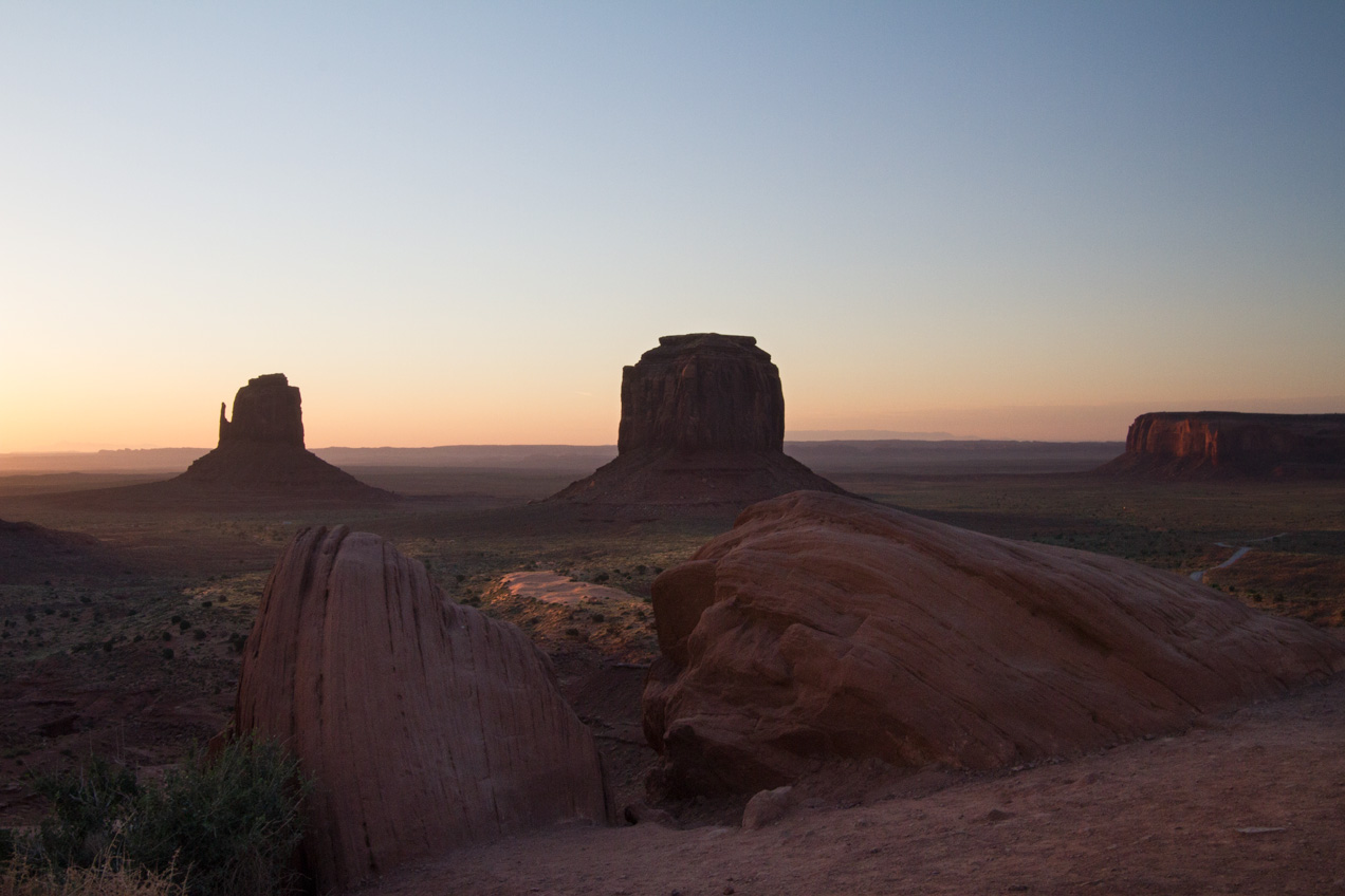 Sunrise at Monument Valley