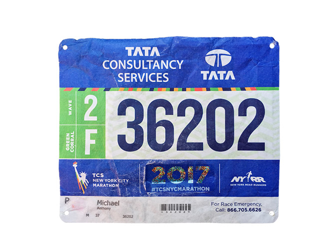 New York City Marathon bib