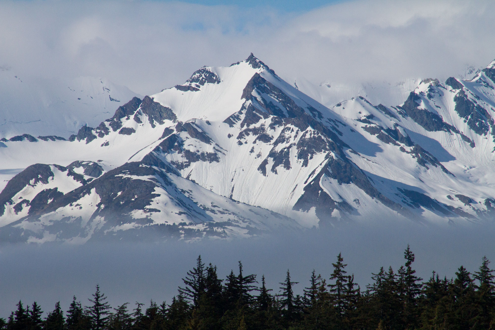 The mountains by Haines, Alaska