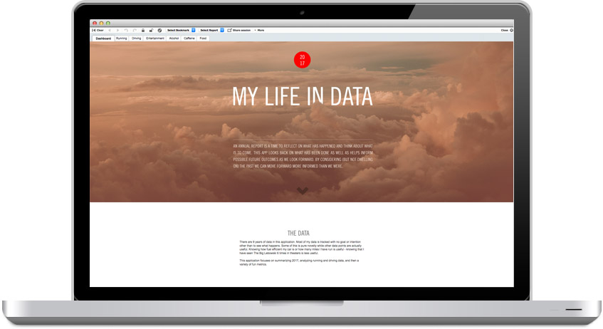 Annual Report on laptop