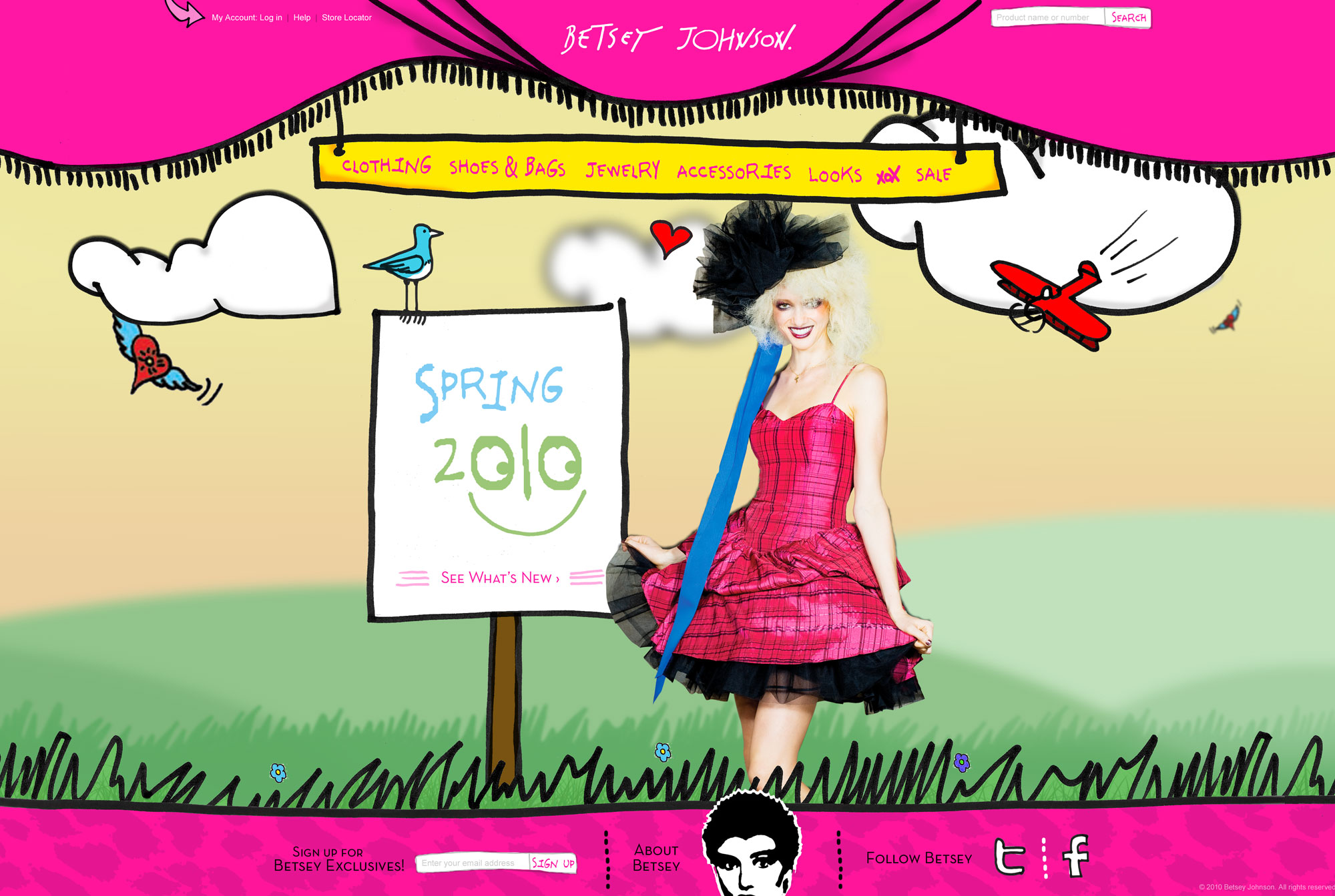 Betsey Johnson home page