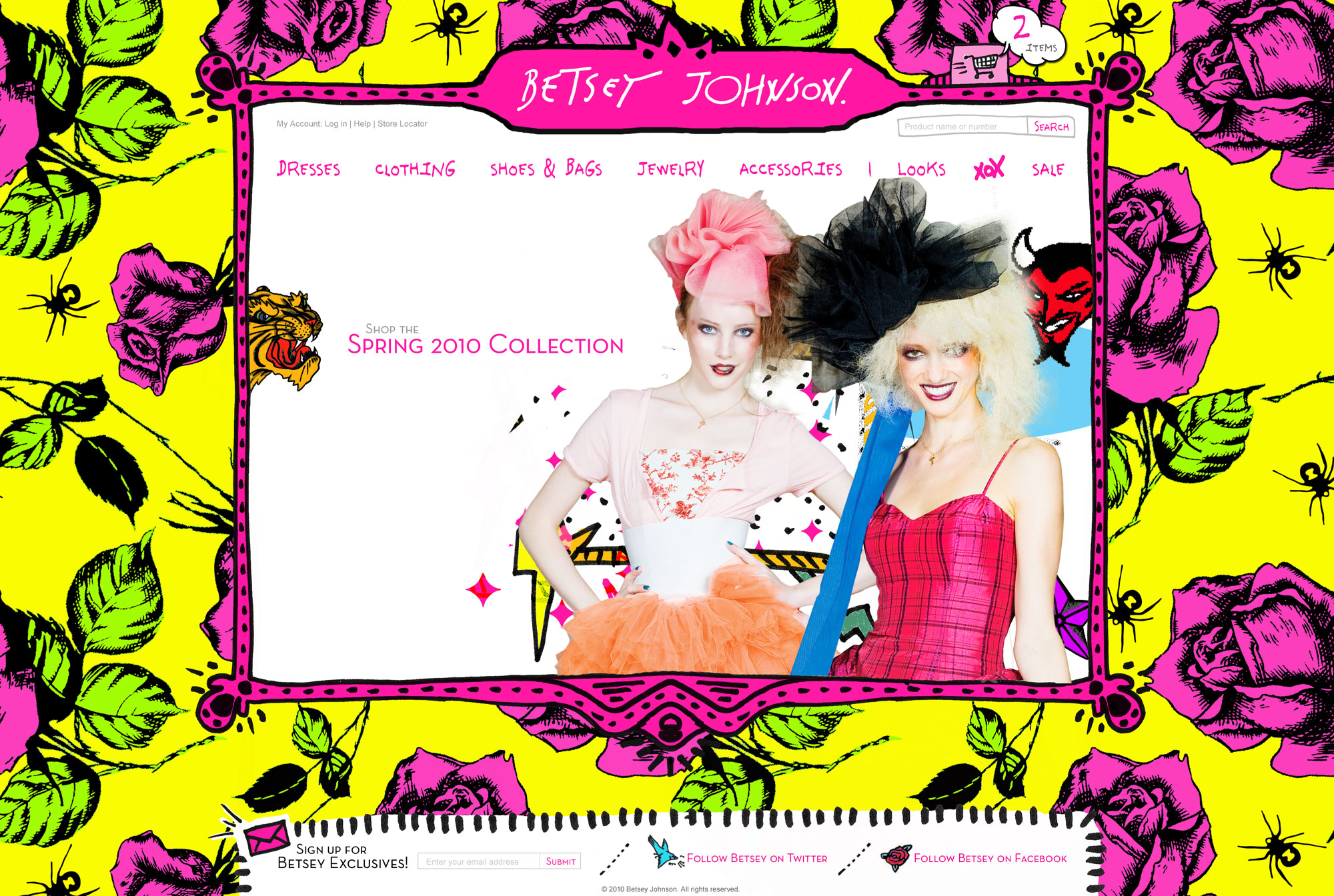 Betsey Johnson home page