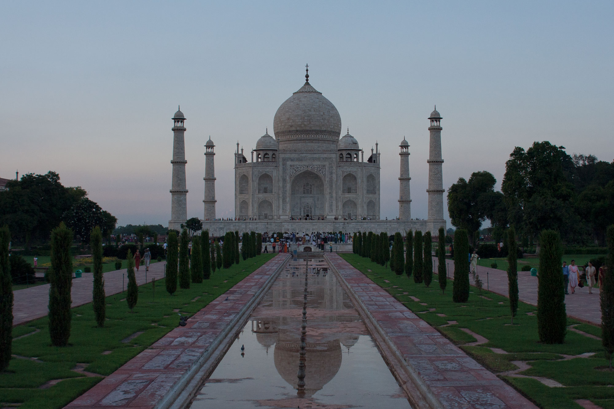 Taj Mahal at dusk
