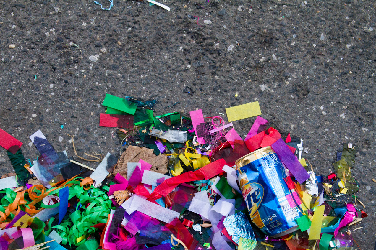 Parade trash