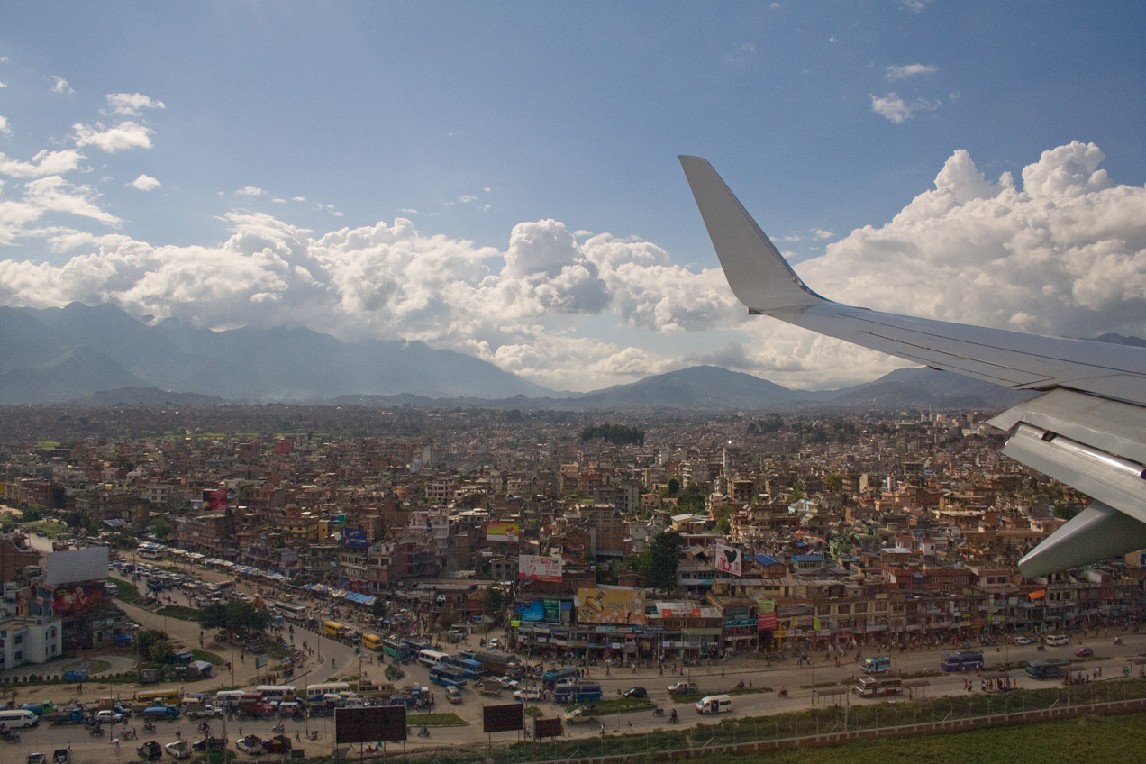 Landing in Kathmandu