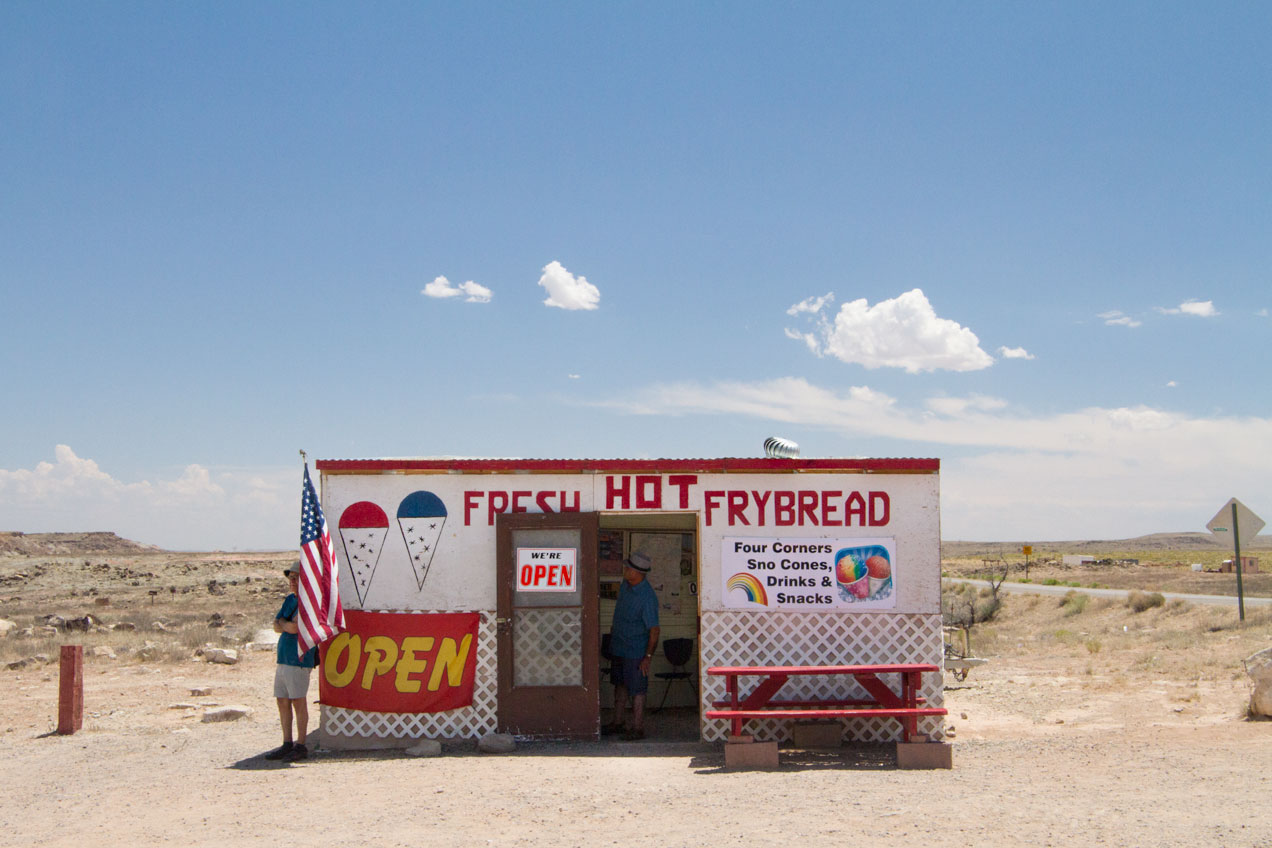 Frybread stand at 4 Corners