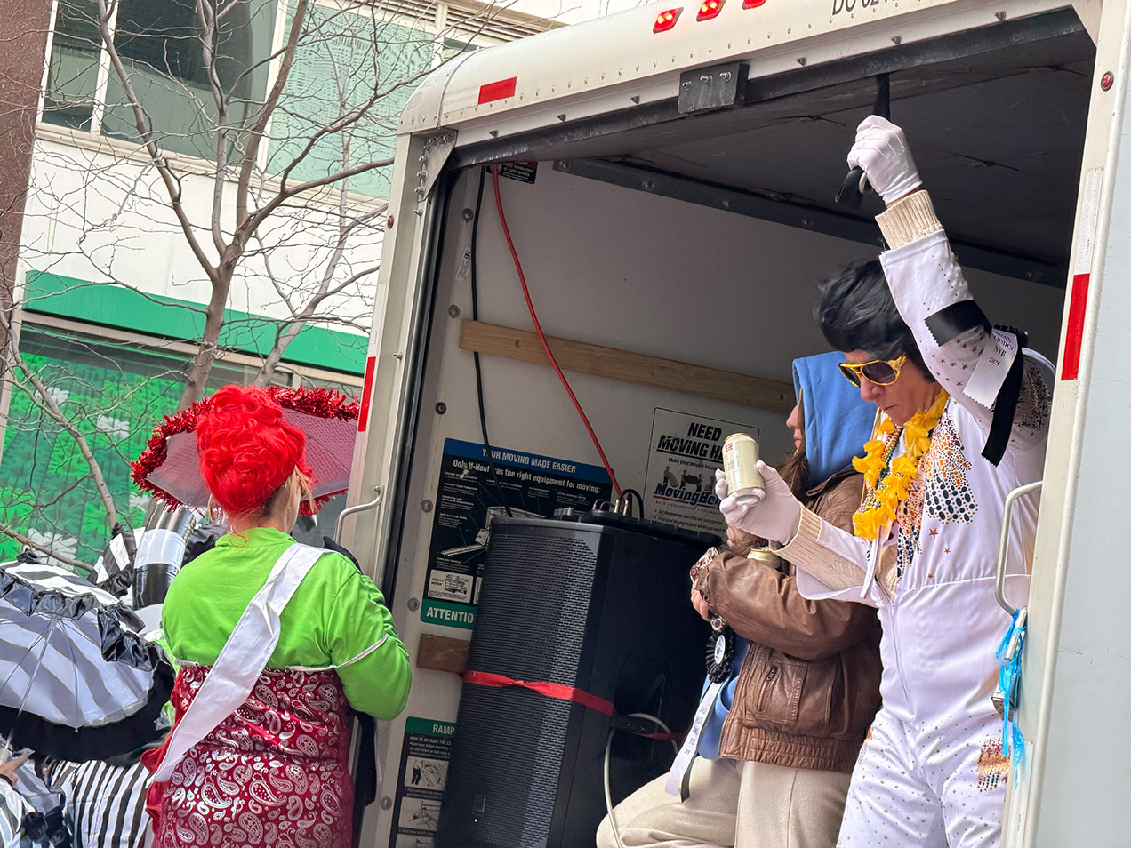 Elvis is getting ready