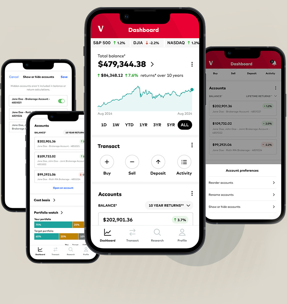 the new Dashboard page